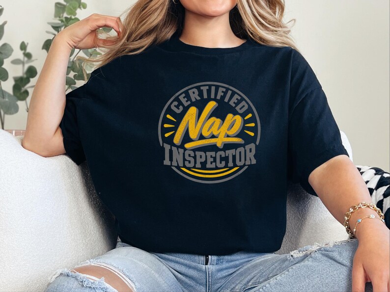 Nap Lover Shirt, Certified Nap Inspector Tee, Funny Napping Gift, Lazy Day Shirt, Sleepy Vibes Tee, Certified Nap Inspector image 1