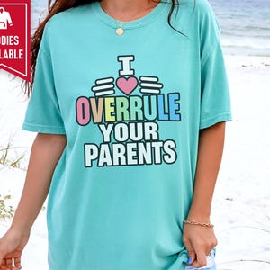 Funny Uncle Shirt, Overrule Your Parents Gift, Cool Aunt Tee, Funcle Hoodie, Favorite Auntie Sweatshirt, Sarcastic Family Joke Top Bild 9
