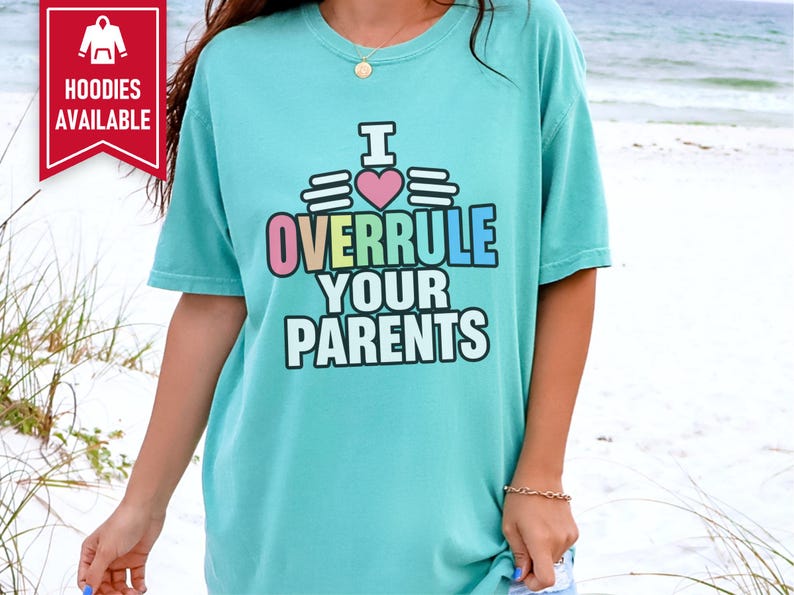 Funny Uncle Shirt, Overrule Your Parents Gift, Cool Aunt Tee, Funcle Hoodie, Favorite Auntie Sweatshirt, Sarcastic Family Joke Top Bild 9