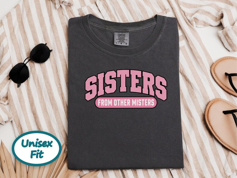 Matching Best Friend Shirt, Sisters From Other Misters Gift, Besties Matching Tee, Soul Sister Shirt image 5
