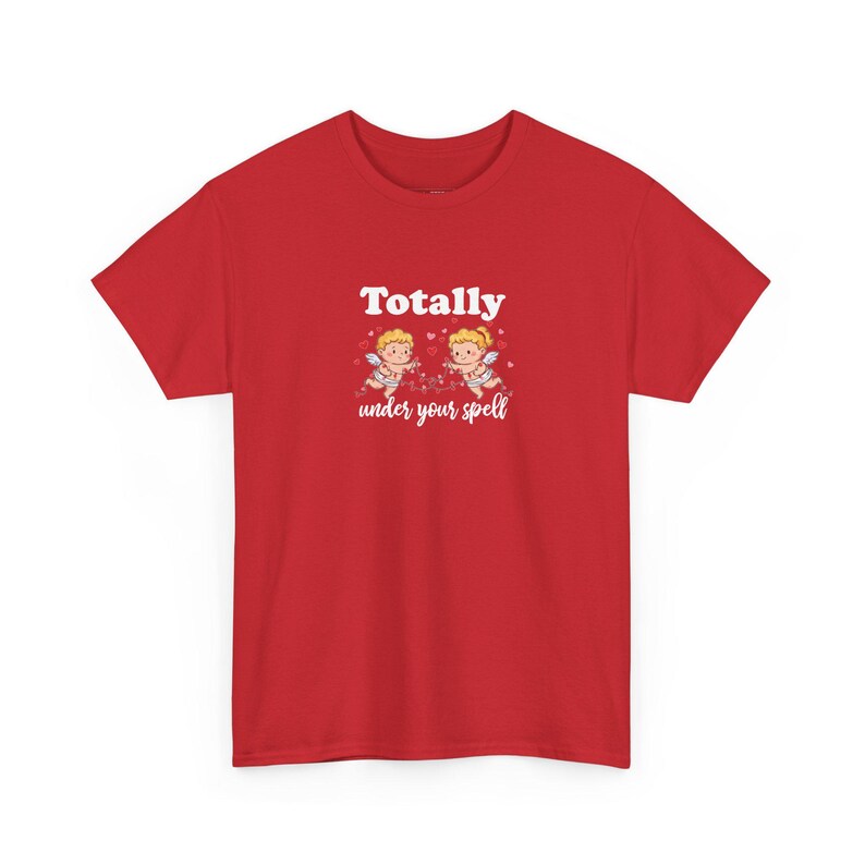 Under Your Spell Valentine and #39;s Day Heart Shirt - Funny Dating App Love Tee, Romantic Gift for Him Her, Internet Dating Couple Humor afbeelding 1