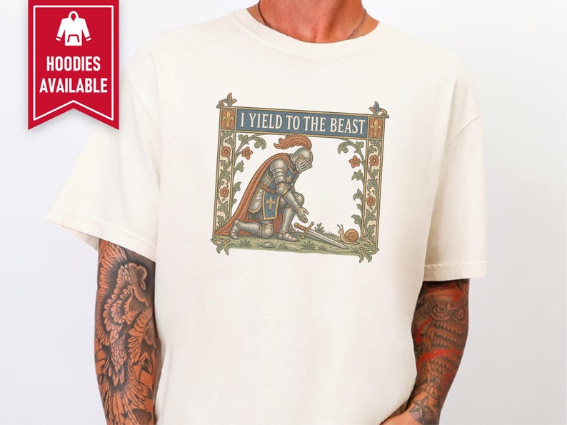 Medieval Knight Shirt, Weird Medieval Guy Tee, Ren Faire Shirt, History Buff Gift, Funny Medieval Humor Tee immagine 4
