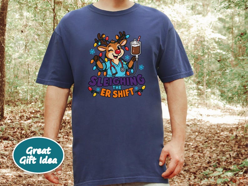 Er Christmas Shirt, Sleighing The Er Shift Nurse Top, Emergency Room Gift, Christmas Nurse Sweatshirt, Medical Staff Tee, Holiday Rn Gift image 9