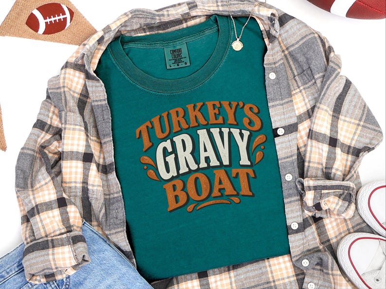 Camiseta para la cena familiar de Acción de Gracias, camiseta con salsera de pavo, regalo para amantes de la comida, ropa divertida para el Día de Acción de Gracias, camiseta retro para el festín navideño. imagen 7