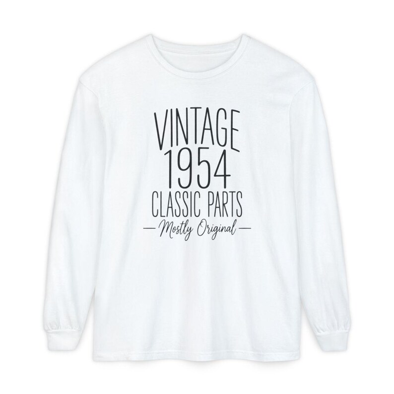 70th Birthday Shirt, 70 Year Old Gift, 1954 Birthday Shirt, Vintage 1954 Classic Parts Mostly Original, Turning 70 Shirt, 70th Birthday Gift image 14