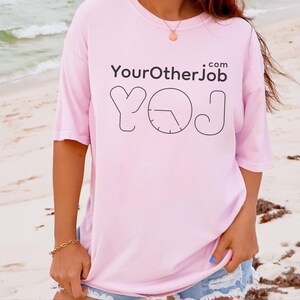 Comfort Colors Entrepreneur Graphic Designer Shirt, YourOtherJob.com Side Hustle Tshirt, Microbusiness Solopreneur Freelancer Content image 4