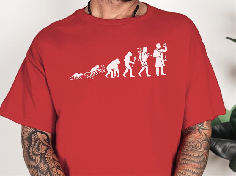 Funny Chemistry Tee, Evolution Of A Scientist Shirt, Lab Life Scientist Student Teacher, Biology Physics Med Lab Unisex Tee, Lab Life Shirt image 4