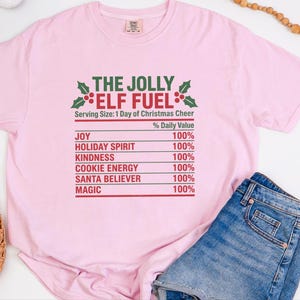 Christmas Elf Shirt, Funny Christmas Tee, Elf Costume, Holiday Family Shirt, Matching Christmas Shirt, Elf Fuel Shirt image 4