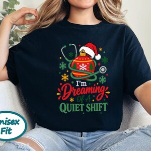 Nurse Christmas Sweatshirt, Funny Nurse Holiday Gift, Quiet Shift Shirt, Christmas ICU Nurse Top, RN Christmas Hoodie image 4