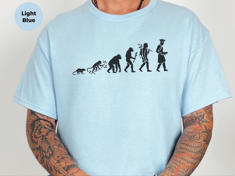 Camiseta "Evolución de un Chef Ejecutivo", Regalo de Graduación Culinaria, Camiseta Divertida para Amantes de la Cocina, Personal de Cocina, Ropa Culinaria Profesional imagen 5