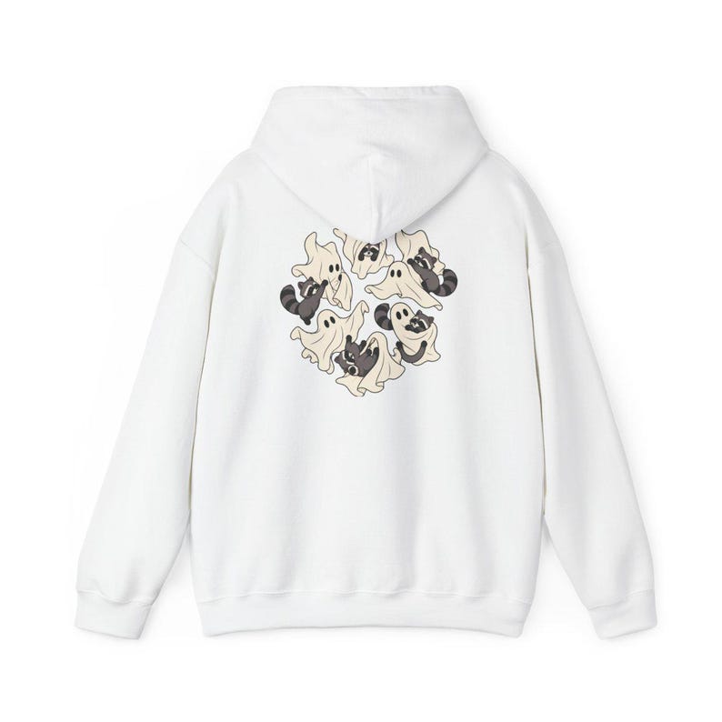 Raccoon Ghost Shirt, Funny Halloween T Shirt, Cute Spooky Season Tee, Trash Panda Gift image 12