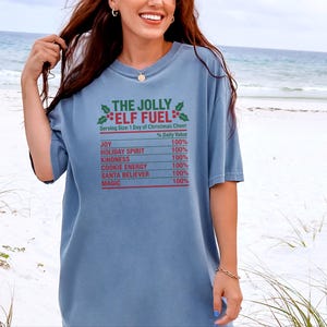Christmas Elf Shirt, Funny Christmas Tee, Elf Costume, Holiday Family Shirt, Matching Christmas Shirt, Elf Fuel Shirt image 9