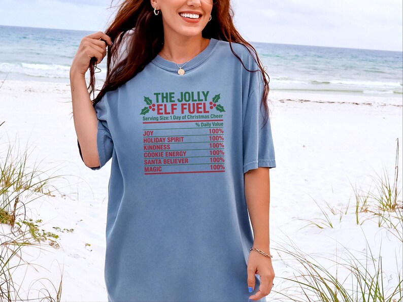 Christmas Elf Shirt, Funny Christmas Tee, Elf Costume, Holiday Family Shirt, Matching Christmas Shirt, Elf Fuel Shirt image 9