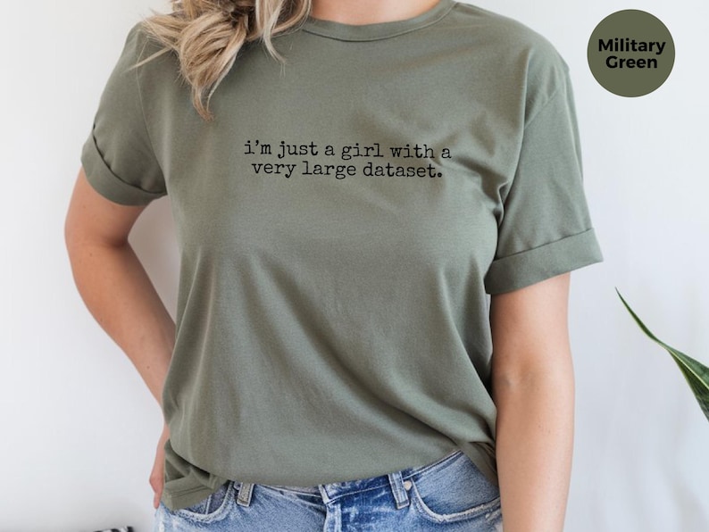 Data Analyst Shirt, Funny I'm Just A Girl With A Very Large Dataset, Tech Geek Tee image 7