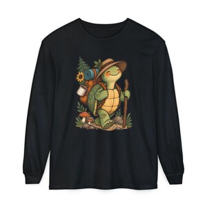 Turtle Lover Shirt, Hiking Gift Women, Camping Lover Gift, Outdoor Nature Tee, Wildlife Walking Shirt image 13