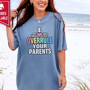 Funny Uncle Shirt, Overrule Your Parents Gift, Cool Aunt Tee, Funcle Hoodie, Favorite Auntie Sweatshirt, Sarcastic Family Joke Top Bild 5