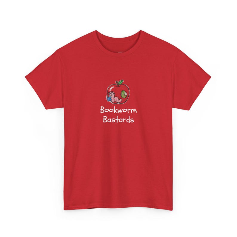 Bookworm Bastards Faux Embroidery Digital Print for Book Lover Sweater, Nerdy Bookworm Reading Shirt, Booktok Crew and Reader Gift PNG SVG image 1