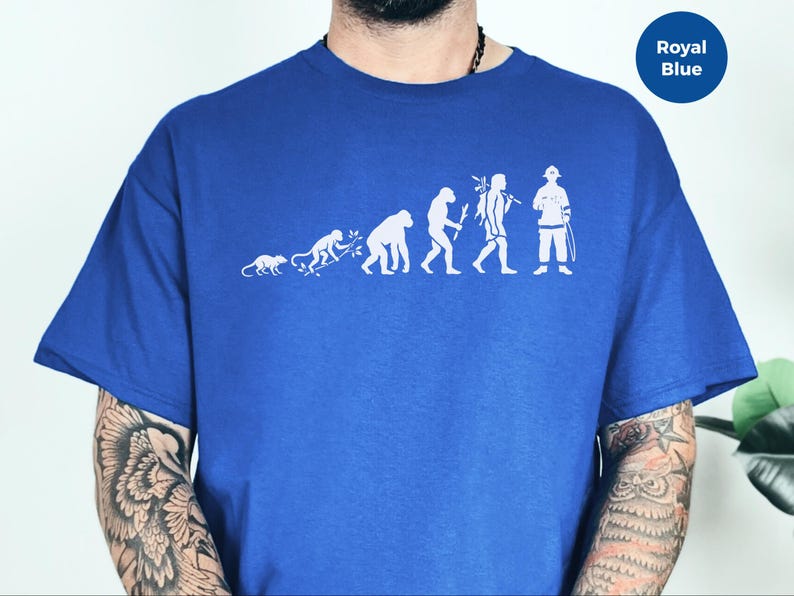 Firefighter Graduate T-Shirt, Evolution Of A Firefighter Design, Thin Red Line First Responder Hero, Fireman Dad Apparel, Firefighter Life image 4