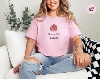 Bookworm Buddies Teacher Apple Bookworm Shirt Cute Reading Teacher Gift