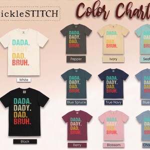 Comfort Colors Funny Dad Shirt, Dada Daddy Dad Bruh Tee, Sarcastic Fatherhood Quote T-Shirt, Cool Dads Club Cotton Top, Funny Dad Joke Tee image 10