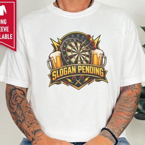 Funny Darts Shirt, Darts And Beer Gift, Slogan Pending Shirt, Pub League Tee, Dart Player Shirt, Drinking Team Shirt, Dartboard Gift image 5