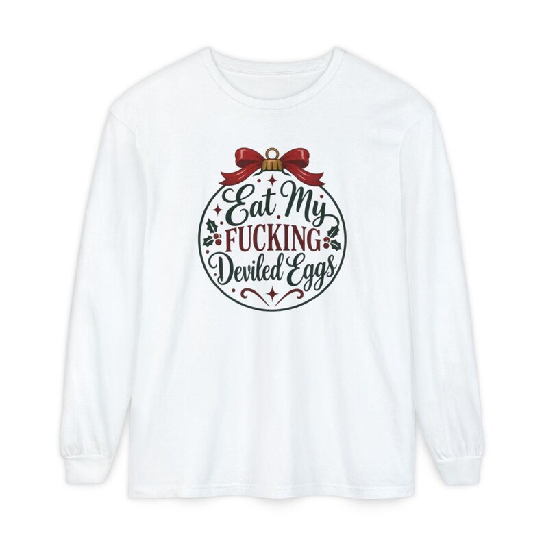 Funny Christmas Shirt, Christmas Party Tee, Offensive Holiday Gift, Rude Christmas Ornament Shirt, Sarcastic Foodie Shirt image 14