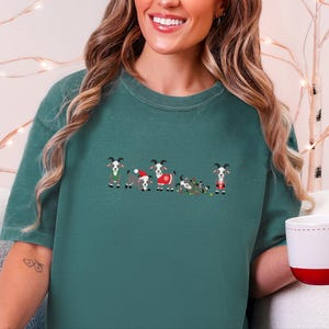 Christmas Goat Shirt, Christmas Goat Gift, Farm Animal Christmas Tee, Goat Lover Shirt, Christmas Farm Shirt image 2