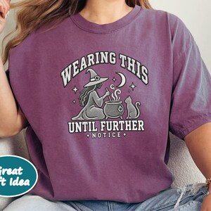Witch Halloween Shirt, Spooky Season Tee, Witchy Cat Shirt, Halloween Party Top, Salem Witch Costume Tee, Sarcastic Witch Sweatshirt image 10