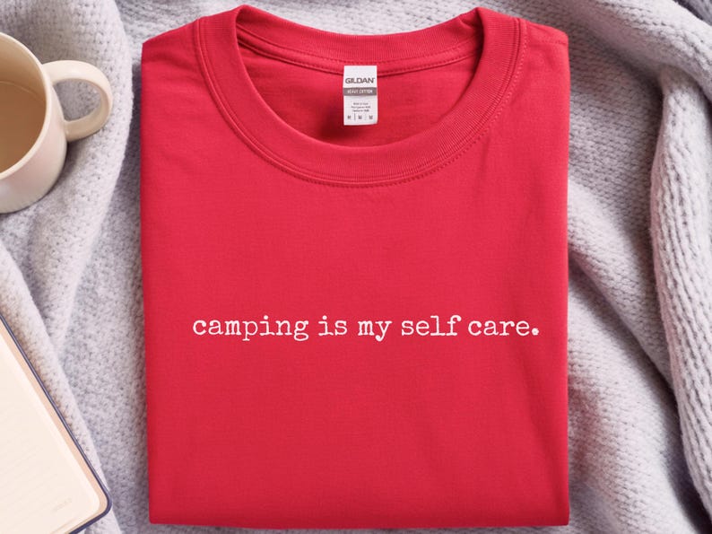 Funny Camp Shirt, Camping Is My Self Care Tee, National Park Lovers Outdoor Adventure Gift, Hiking Travel Lifestyle, Camping Self Care image 11