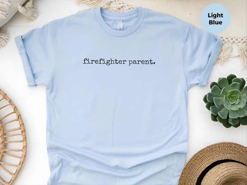 Regalo per papà pompiere, maglietta per mamma pompiere, maglietta per genitori di soccorritori orgogliosi, abbigliamento e regali per la famiglia Thin Red Line, maglietta per genitori orgogliosi immagine 8