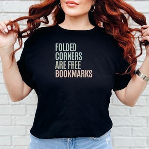Folded Corners Are Free Funny Bookmark - Humorous Reading Gift for Book Lovers and Bookworms, Unique Page Holder and Bookish Accessory image 5