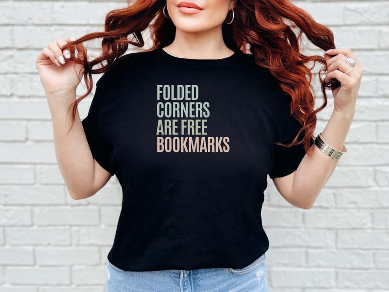 Folded Corners Are Free Funny Bookmark - Humorous Reading Gift for Book Lovers and Bookworms, Unique Page Holder and Bookish Accessory image 5