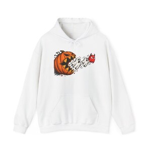Camiseta de Pac-Man, regalo para gamers de Halloween, camiseta retro de arcade, camiseta de temporada espeluznante, camiseta de Pac-Man calabaza, top para fiesta de Halloween, regalo para gamers imagen 12