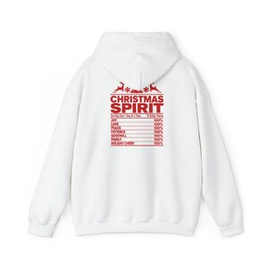 Camiseta com espírito natalino, camiseta com informações nutricionais para as festas de fim de ano, camiseta combinando para a família, camiseta divertida para festas de fim de ano, camiseta com espírito natalino imagem 14