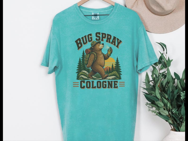 Camiseta divertida para senderismo, camiseta de naturaleza al aire libre, idea de regalo para campistas, camiseta con repelente de insectos, camiseta de senderismo con osos, regalo de humor para excursionistas, camiseta para amantes del senderismo imagen 9