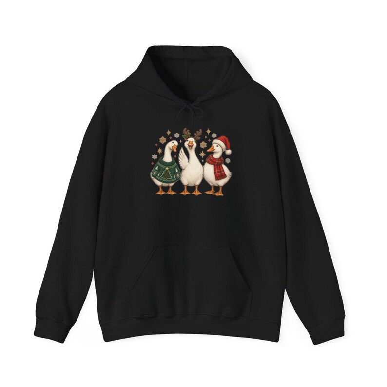 Christmas Goose Shirt, Festive Goose Sweatshirt, Funny Goose Gift, Holiday Bird Tee, Winter Animal Shirt, Ugly Christmas Sweater Style image 11