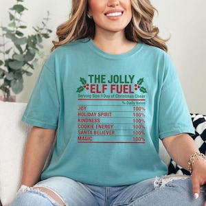 Christmas Elf Shirt, Funny Christmas Tee, Elf Costume, Holiday Family Shirt, Matching Christmas Shirt, Elf Fuel Shirt image 11