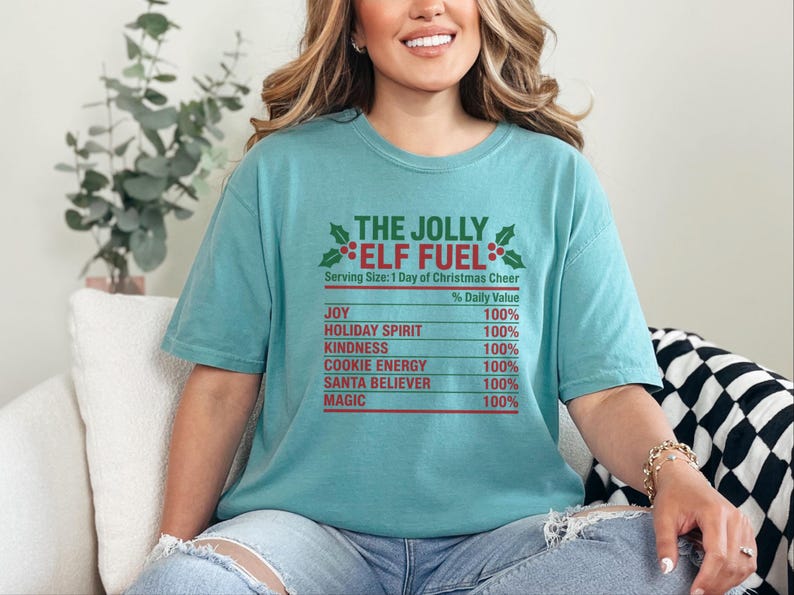 Christmas Elf Shirt, Funny Christmas Tee, Elf Costume, Holiday Family Shirt, Matching Christmas Shirt, Elf Fuel Shirt image 11