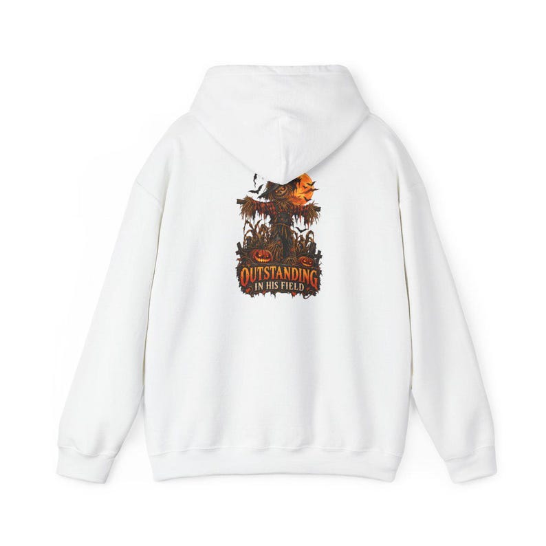 Scarecrow Shirt, Farmer Dad Gift, Dad Halloween Shirt, Spooky Season Shirt, Outstanding In His Field, Funny Halloween Tee image 12
