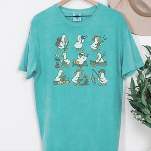 Regalo para amantes de los patos, camiseta para amantes del camping, regalo de senderismo para él, camiseta para amantes de la naturaleza, camiseta de pato adorable imagen 10