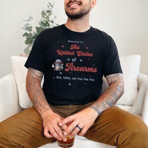 United States of Firearms 2nd Amendment Shirt | Patriotic Gun Rights Tee, Freedom and Liberty Gift for Him, Dad, Veteran, Second Amendment immagine 3