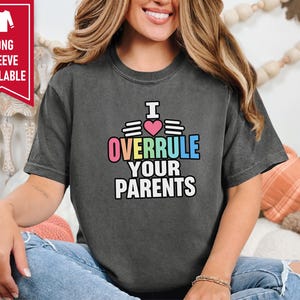Funny Uncle Shirt, Overrule Your Parents Gift, Cool Aunt Tee, Funcle Hoodie, Favorite Auntie Sweatshirt, Sarcastic Family Joke Top Bild 7