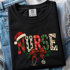 Christmas Nurse Shirt, Festive Nurse Gift, Holiday Nurse Sweatshirt, Xmas Nurse Tee, Registered Nurse Holiday Top, Nurse Christmas Shirt
