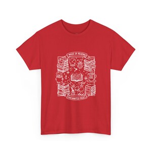 Magic of Reading Bookish Shirt Witchy Gift Dark Academia Enchanted Pages Mystical Library Design Book Lovers and Bookworms Fantasy Art image 3