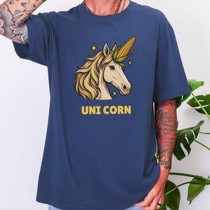 Funny Horse Shirt, Funny Unicorn Shirt, Horse Lover Gift, Funny Farm Shirt, Uni Corn Shirt, Cowgirl Gift image 4