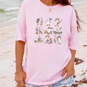 Regalo para amantes de los patos, camiseta para amantes del camping, regalo de senderismo para él, camiseta para amantes de la naturaleza, camiseta de pato adorable imagen 7