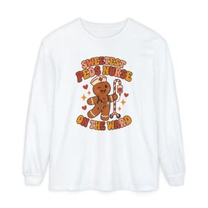 Christmas Pediatrics Nurse Shirt, Festive Nurse Gift, Sweetest Peds Nurse On The Ward, Holiday Medical Crewneck, Pediatric RN Sweater image 14