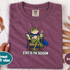 Funny Doctor Shirt, Stat Is The Season, Doctor Gift, Nurse Shirt, Frog Meme Tee, Medical Humor Shirt, ER Nurse Gift image 4