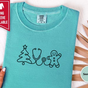 Holiday Nurse Shirt, Christmas Healthcare Shirt, Gingerbread Nurse Tee, Christmas Medical Shirt, Nurse Christmas Gift image 7