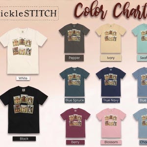 Country Dog Postage Stamp Shirt, Vintage Farm Dog Lover Gift, Cute Puppy Collage Tee, Rustic Animal Art Shirt image 13